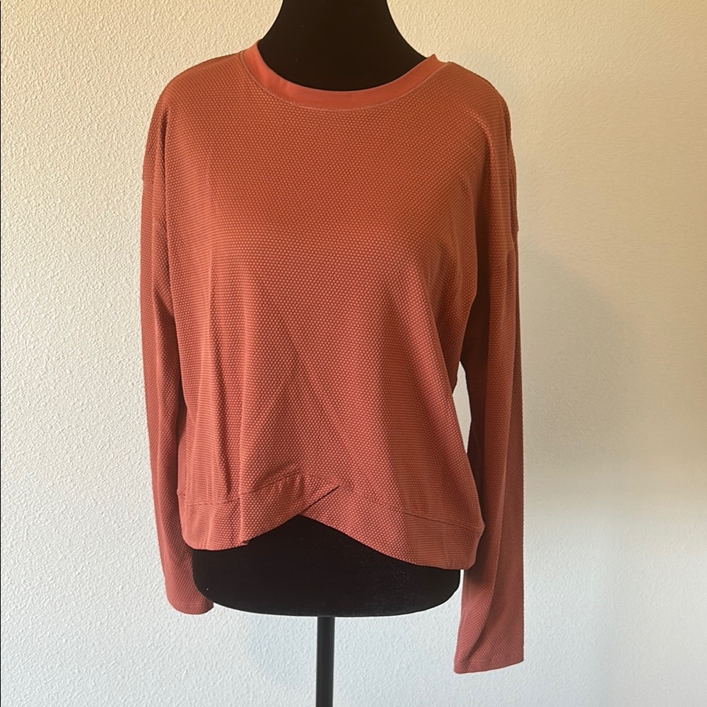 CALIA by Carrie Underwood Orange Asymmetrical Long Sleeve